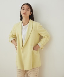 【セットアップ対応】リネンダブルジャケット