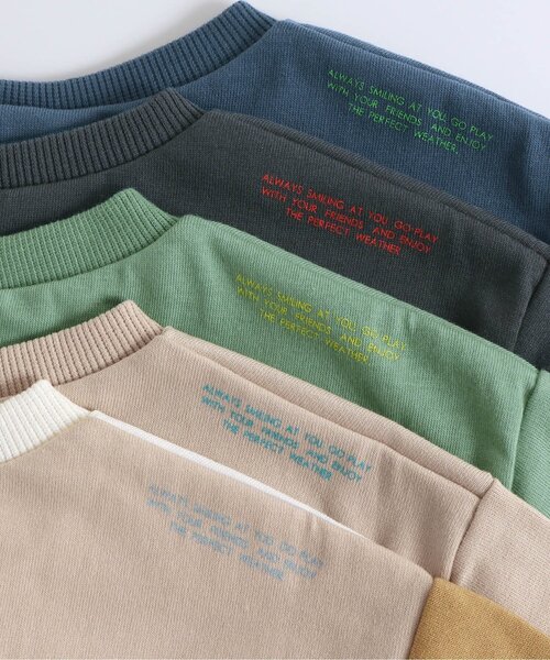 BREEZE（ブリーズ）の「ビッグシルエット無地Ｔシャツ_吸水速乾（Tシャツ/カットソー・キッズ・グリーン/ベージュ/マスタード/レインボー/チャコール/ブルー・100/110/150/130/90/140/120）」の17枚目の写真