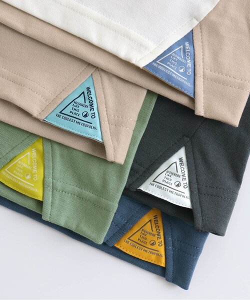 BREEZE（ブリーズ）の「ビッグシルエット無地Ｔシャツ_吸水速乾（Tシャツ/カットソー・キッズ・グリーン/ベージュ/マスタード/レインボー/チャコール/ブルー・100/110/150/130/90/140/120）」の16枚目の写真