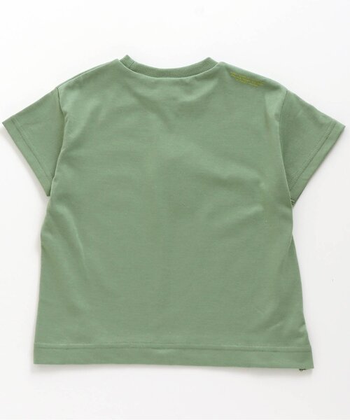 BREEZE（ブリーズ）の「ビッグシルエット無地Ｔシャツ_吸水速乾（Tシャツ/カットソー・キッズ・グリーン/ベージュ/マスタード/レインボー/チャコール/ブルー・100/110/150/130/90/140/120）」の12枚目の写真