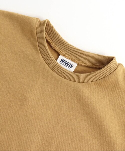 BREEZE（ブリーズ）の「ビッグシルエット無地Ｔシャツ_吸水速乾（Tシャツ/カットソー・キッズ・グリーン/ベージュ/マスタード/レインボー/チャコール/ブルー・100/110/150/130/90/140/120）」の9枚目の写真