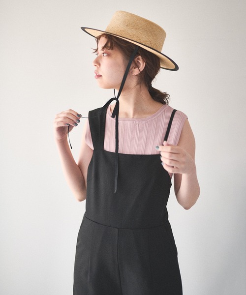natural couture(ナチュラルクチュール)の「【大人ナチュ】アシメストラップサロペット(サロペット/オーバーオール・レディース・ブラック/グレイッシュベージュ・SMALL/MEDIUM/LARGE)」の20枚目の写真