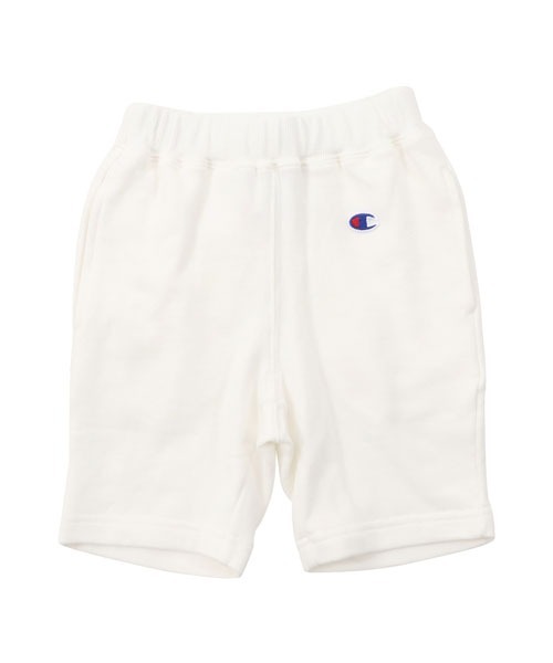 Champion(チャンピオン)の「【Champion/チャンピオン】キッズ ベーシック スウェットショーツ(スウェットパンツ・キッズ・ネイビー/オフホワイト/ベージュ/グレー/ブラック/ブルー・130/160/100/120/110/140/150)」の2枚目の写真