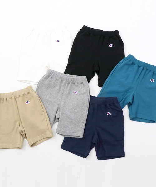 Champion(チャンピオン)の「【Champion/チャンピオン】キッズ ベーシック スウェットショーツ(スウェットパンツ・キッズ・ネイビー/オフホワイト/ベージュ/グレー/ブラック/ブルー・130/160/100/120/110/140/150)」の16枚目の写真