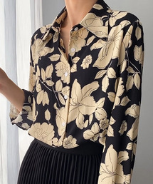 【c.u.l:w】レトロフラワー花柄シャツ culw27