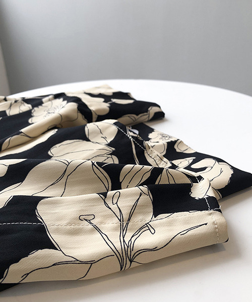 c.u.l（シーユーエル）の「【c.u.l:w】レトロフラワー花柄シャツ culw27（シャツ/ブラウス・レディース・ブラック・L/M）」の16枚目の写真