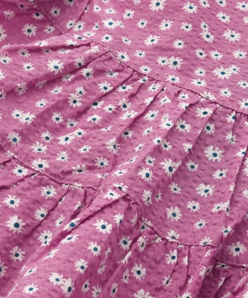 BREEZE（ブリーズ）の「花柄ティアードチュニック（チュニック・キッズ・ターコイズブルー/イエロー/ピンク・110/120/100/90/130/80/140）」の16枚目の写真