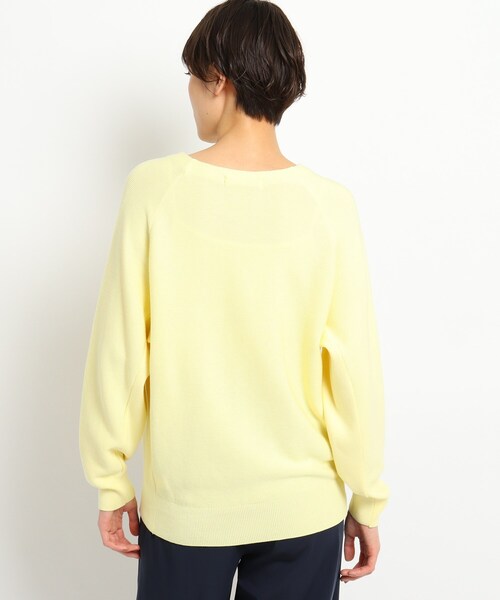 JET（ジェット）の「◆【ウォッシャブル】シルク混Vネックニットプルオーバー（ニット/セーター・レディース・ブラック/ベビーピンク/レモンイエロー/ライトグレー系7・80/04）」の16枚目の写真