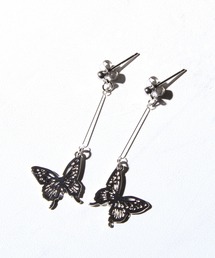 NILWAY | 【Nilway】×【Tiktoker:田舎系】 Papillonピアス【ユニセックス】(ピアス（両耳用）)