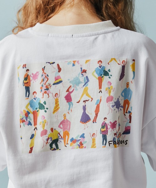 FRAPBOIS（フラボア）の「FRAPBOIS×田室綾乃×クレパス カットソー（Tシャツ/カットソー・レディース・ブラック/ホワイト・2/1）」の12枚目の写真