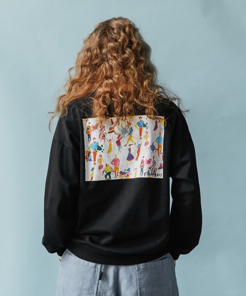 FRAPBOIS（フラボア）の「FRAPBOIS×田室綾乃×クレパス カットソー（Tシャツ/カットソー・レディース・ブラック/ホワイト・2/1）」の7枚目の写真