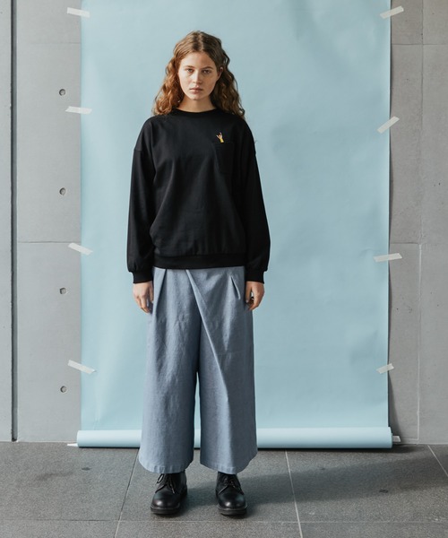 FRAPBOIS（フラボア）の「FRAPBOIS×田室綾乃×クレパス カットソー（Tシャツ/カットソー・レディース・ブラック/ホワイト・2/1）」の19枚目の写真