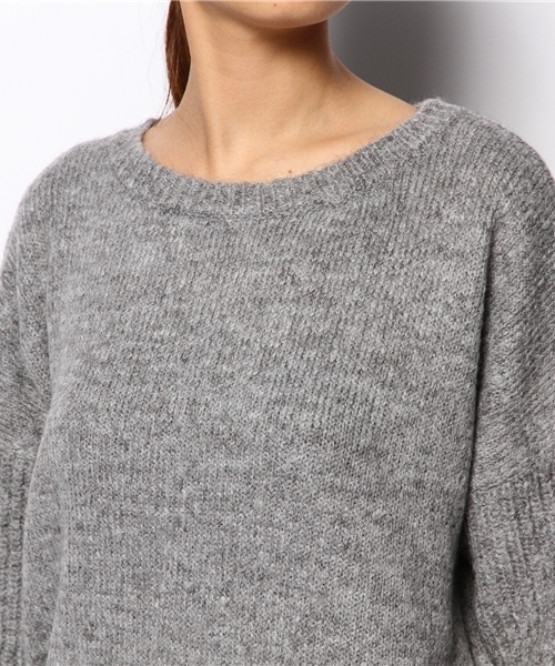 Sheta（シータ）の「背中開きニットチュニック（ニット/セーター・レディース・ベージュ/ブラック/グレー・FREE）」の7枚目の写真