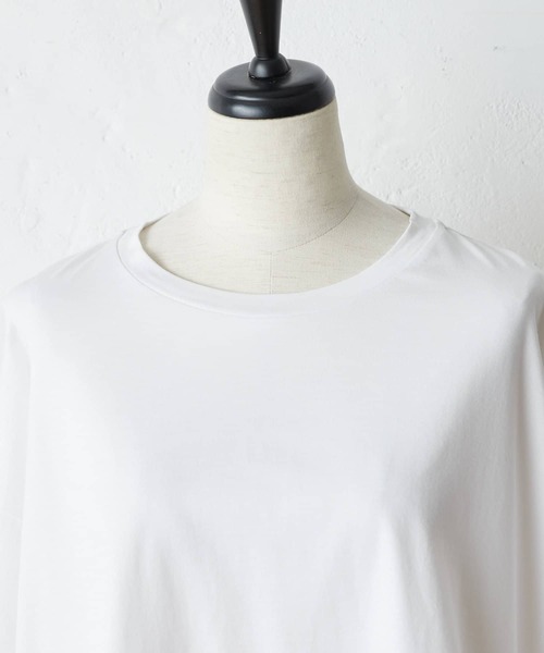 BEARDSLEY（ビアズリー）の「アシンメトリーT（Tシャツ/カットソー・レディース・ホワイト/ブラック・FREE）」の4枚目の写真