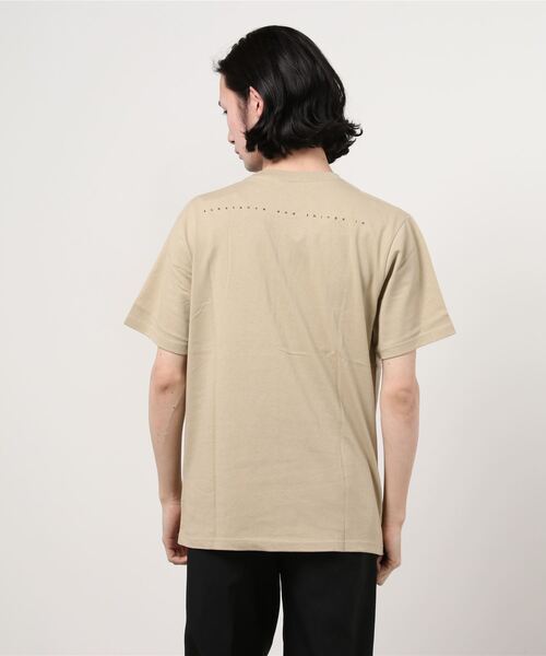 TRAP/U (トラップユー)の「16/-天竺 フロント プリント コットン 半袖 Tシャツ(Tシャツ/カットソー・メンズ・ベージュ/ホワイト/ブラック・L/M)」の12枚目の写真