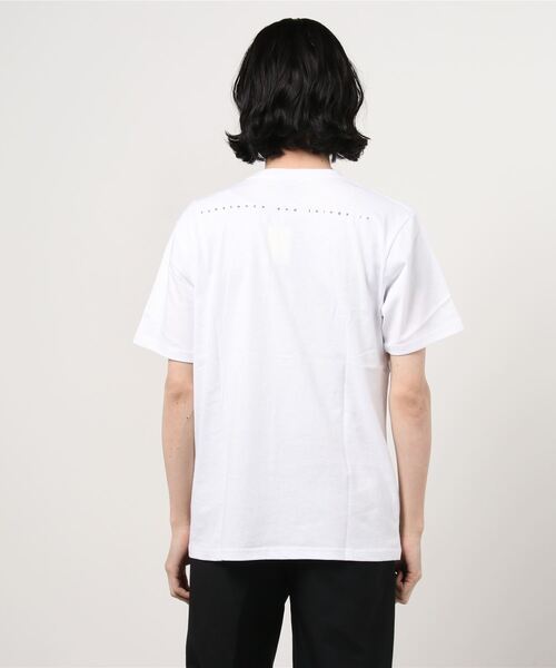 TRAP/U (トラップユー)の「16/-天竺 フロント プリント コットン 半袖 Tシャツ(Tシャツ/カットソー・メンズ・ベージュ/ホワイト/ブラック・L/M)」の13枚目の写真
