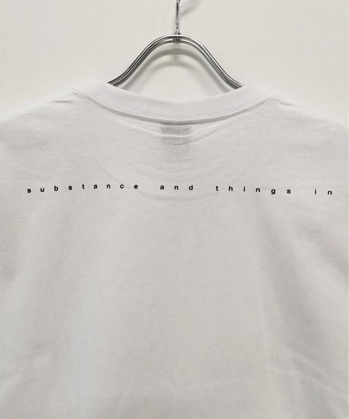 TRAP/U (トラップユー)の「16/-天竺 フロント プリント コットン 半袖 Tシャツ(Tシャツ/カットソー・メンズ・ベージュ/ホワイト/ブラック・L/M)」の5枚目の写真