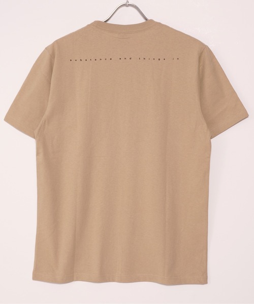 TRAP/U (トラップユー)の「16/-天竺 フロント プリント コットン 半袖 Tシャツ(Tシャツ/カットソー・メンズ・ベージュ/ホワイト/ブラック・L/M)」の9枚目の写真