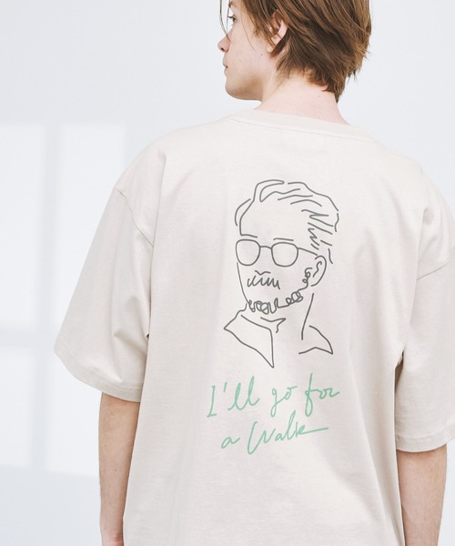 EMMA CLOTHES(エマクローズ)の「ビッグシルエット コットン天竺 アートデザイン半袖カットソー EMMA CLOTHES(Tシャツ/カットソー・メンズ・ホワイト/ブラック/ホワイト系その他/ブラック系その他/ベージュ系その他/パープル系その他/ホワイト系その他2/ホワイト系その他3/ブラック系その他2/ブラック系その他3/ベージュ系その他2/ベージュ系その他3/ベージュ系その他4/パープル系その他2/パープル系その他3/パープル系その他4・M/L)」の9枚目の写真