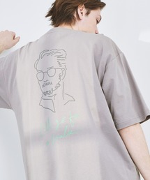 ビッグシルエット コットン天竺 アートデザイン半袖カットソー EMMA CLOTHES