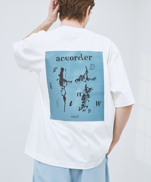 EMMA CLOTHES(エマクローズ)の「ビッグシルエット コットン天竺 アートデザイン半袖カットソー EMMA CLOTHES(Tシャツ/カットソー・メンズ・ホワイト/ブラック/ホワイト系その他/ブラック系その他/ベージュ系その他/パープル系その他/ホワイト系その他2/ホワイト系その他3/ブラック系その他2/ブラック系その他3/ベージュ系その他2/ベージュ系その他3/ベージュ系その他4/パープル系その他2/パープル系その他3/パープル系その他4・M/L)」の4枚目の写真