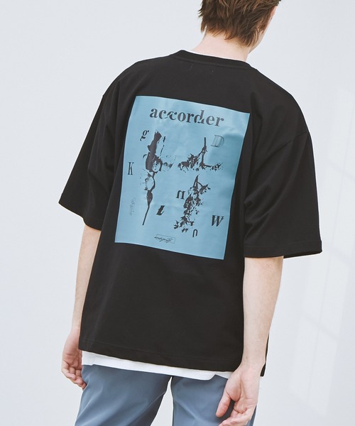 EMMA CLOTHES(エマクローズ)の「ビッグシルエット コットン天竺 アートデザイン半袖カットソー EMMA CLOTHES(Tシャツ/カットソー・メンズ・ホワイト/ブラック/ホワイト系その他/ブラック系その他/ベージュ系その他/パープル系その他/ホワイト系その他2/ホワイト系その他3/ブラック系その他2/ブラック系その他3/ベージュ系その他2/ベージュ系その他3/ベージュ系その他4/パープル系その他2/パープル系その他3/パープル系その他4・M/L)」の8枚目の写真