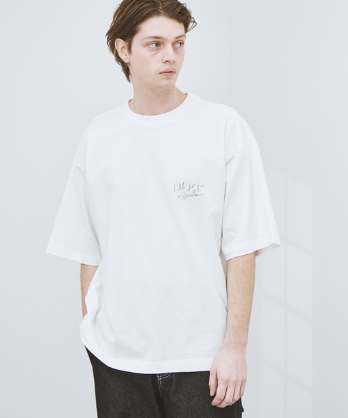 EMMA CLOTHES(エマクローズ)の「ビッグシルエット コットン天竺 アートデザイン半袖カットソー EMMA CLOTHES(Tシャツ/カットソー・メンズ・ホワイト/ブラック/ホワイト系その他/ブラック系その他/ベージュ系その他/パープル系その他/ホワイト系その他2/ホワイト系その他3/ブラック系その他2/ブラック系その他3/ベージュ系その他2/ベージュ系その他3/ベージュ系その他4/パープル系その他2/パープル系その他3/パープル系その他4・M/L)」の18枚目の写真