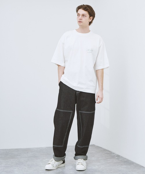 EMMA CLOTHES(エマクローズ)の「ビッグシルエット コットン天竺 アートデザイン半袖カットソー EMMA CLOTHES(Tシャツ/カットソー・メンズ・ホワイト/ブラック/ホワイト系その他/ブラック系その他/ベージュ系その他/パープル系その他/ホワイト系その他2/ホワイト系その他3/ブラック系その他2/ブラック系その他3/ベージュ系その他2/ベージュ系その他3/ベージュ系その他4/パープル系その他2/パープル系その他3/パープル系その他4・M/L)」の19枚目の写真