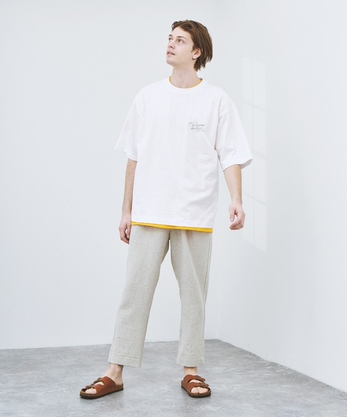 EMMA CLOTHES(エマクローズ)の「ビッグシルエット コットン天竺 アートデザイン半袖カットソー EMMA CLOTHES(Tシャツ/カットソー・メンズ・ホワイト/ブラック/ホワイト系その他/ブラック系その他/ベージュ系その他/パープル系その他/ホワイト系その他2/ホワイト系その他3/ブラック系その他2/ブラック系その他3/ベージュ系その他2/ベージュ系その他3/ベージュ系その他4/パープル系その他2/パープル系その他3/パープル系その他4・M/L)」の22枚目の写真