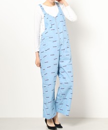 O0644 ロゴ柄ルーズサロペット