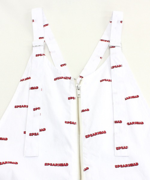 RNA（アールエヌエー）の「O0644 ロゴ柄ルーズサロペット（サロペット/オーバーオール・レディース・ホワイト/サックスブルー/ブラック・MEDIUM）」の10枚目の写真