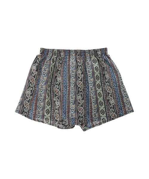 ANONYMOUSISM（アノニマスイズム）の「＿ANONYMOUSISM　布帛トランクス PAISLEY STRIPE（トランクス・メンズ・オレンジ/チャコール・L/XL/M）」の3枚目の写真