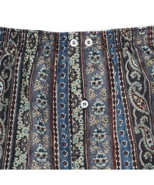 ANONYMOUSISM（アノニマスイズム）の「＿ANONYMOUSISM　布帛トランクス PAISLEY STRIPE（トランクス・メンズ・オレンジ/チャコール・L/XL/M）」の4枚目の写真