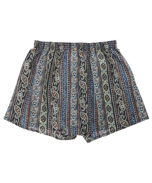 ANONYMOUSISM（アノニマスイズム）の「＿ANONYMOUSISM　布帛トランクス PAISLEY STRIPE（トランクス・メンズ・オレンジ/チャコール・L/XL/M）」の7枚目の写真