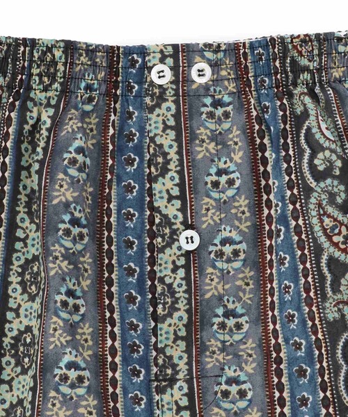 ANONYMOUSISM（アノニマスイズム）の「＿ANONYMOUSISM　布帛トランクス PAISLEY STRIPE（トランクス・メンズ・オレンジ/チャコール・L/XL/M）」の8枚目の写真