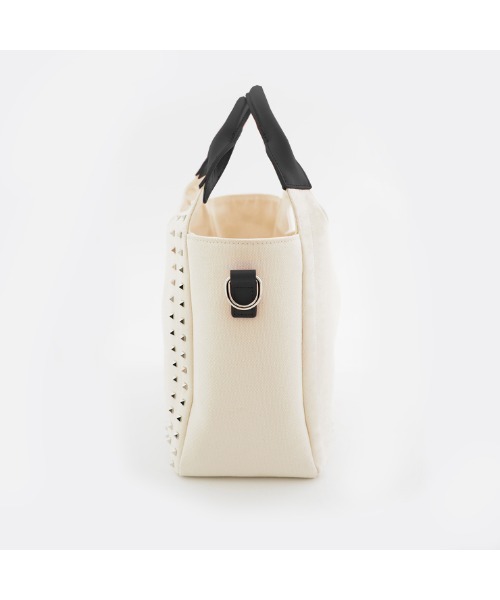 DIAVEL（ディアベル）の「マイクロスタッズトートバッグ【Sサイズ】（トートバッグ・レディース・ホワイト×レッド/ホワイト×ブラック・SMALL）」の14枚目の写真