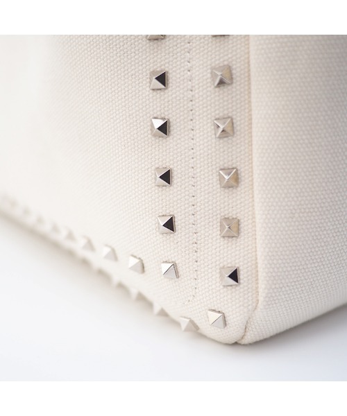 DIAVEL（ディアベル）の「マイクロスタッズトートバッグ【Sサイズ】（トートバッグ・レディース・ホワイト×レッド/ホワイト×ブラック・SMALL）」の17枚目の写真