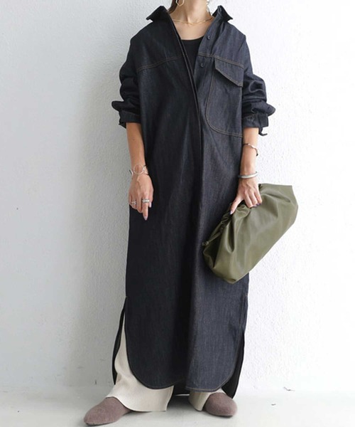 ブランド古着 シャツワンピース シャツワンピース Antiqua アンティカ のファッション通販 Zozoused