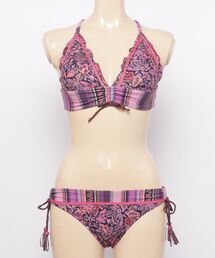 PR01.（ピーアールワン）の「Nuckle Market MIX ethnic Print Bikini（水着・レディース）」