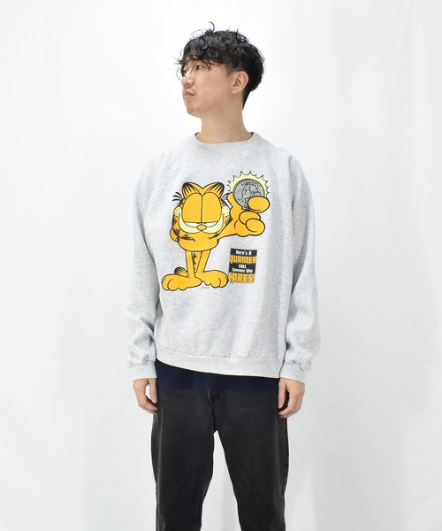 VINTAGE(ヴィンテージ)の「【ヴィンテージ古着】Garfield/ガーフィールド プリント クルーネックスウェット(スウェット・メンズ・グレー・X-LARGE)」の9枚目の写真