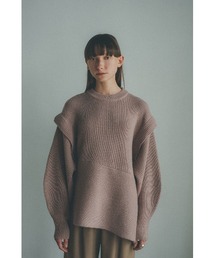 CLANE | CLANE/クラネ/2WAY SLANT KNIT TOPS(ニット/セーター)