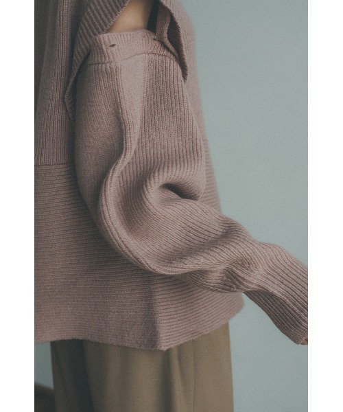 ニット/セーター CLANE 2WAY SLANT KNIT TOPS CLANE - 2WAY SLANT KNIT TOPS - スラントニットトップス - IVORY