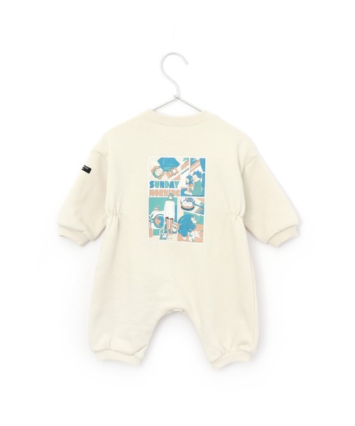 MAKE YOUR DAY(メイクユアデイ)の「ファミリー裏起毛カバーオール■70.80cm(ロンパース・キッズ・ブラック/アイボリー・70/80)」の6枚目の写真