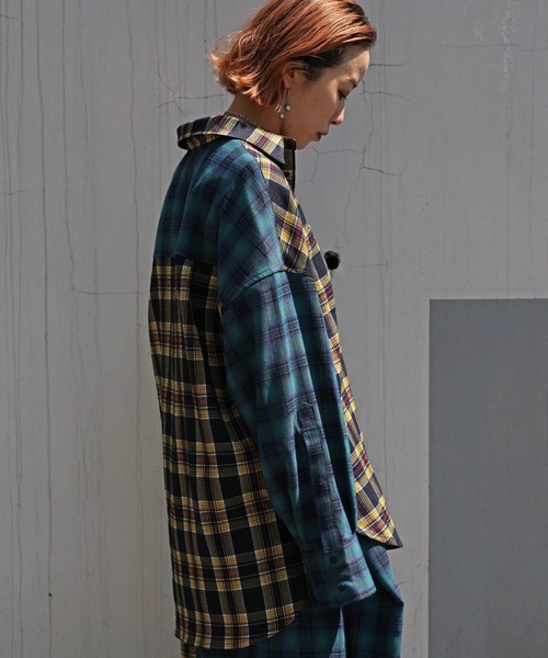 AULA AILA（アウラアイラ）の「AULA AILA（アウラ アイラ）別注3WAYチェックシャツドレス（シャツワンピース・レディース・チェック・FREE）」の5枚目の写真