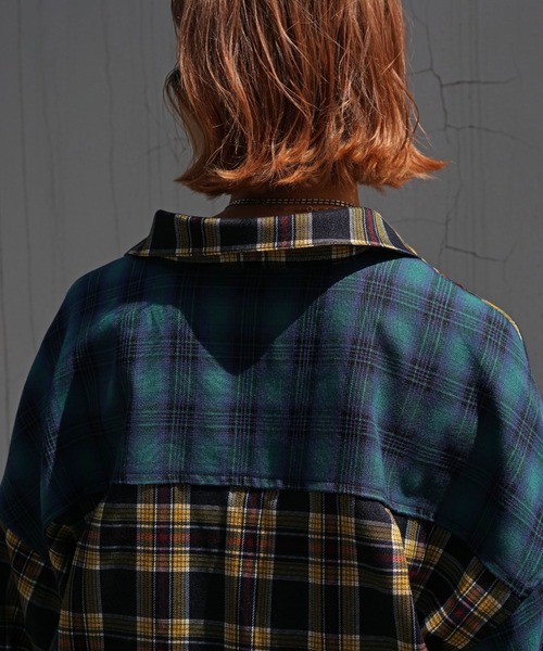 AULA AILA（アウラアイラ）の「AULA AILA（アウラ アイラ）別注3WAYチェックシャツドレス（シャツワンピース・レディース・チェック・FREE）」の8枚目の写真