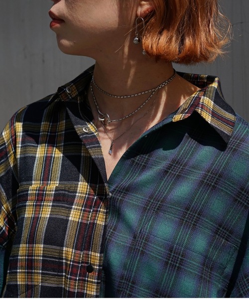 AULA AILA（アウラアイラ）の「AULA AILA（アウラ アイラ）別注3WAYチェックシャツドレス（シャツワンピース・レディース・チェック・FREE）」の9枚目の写真