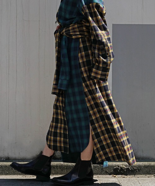 AULA AILA（アウラアイラ）の「AULA AILA（アウラ アイラ）別注3WAYチェックシャツドレス（シャツワンピース・レディース・チェック・FREE）」の17枚目の写真