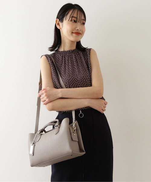 NATURAL BEAUTY BASIC（ナチュラルビューティーベーシック）の「サイドアップショルダー（ショルダーバッグ・レディース・ベージュ/グレー/マスタード・ﾌﾘ-）」の8枚目の写真