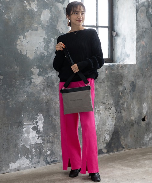 SweetMommy（スウィートマミー）の「【ZOZO限定カラー】【マタニティ】 フリーカットリブ ワイドパンツ　選べる2タイプ（マタニティウェア/グッズ・レディース・グリーン/アイボリー/モカ/グレイッシュベージュ/チャコール/ブラック/ピンク/グリーン系/ブラック系/チャコールグレー/ベージュ/グレー/アイボリー系・M/L）」の20枚目の写真