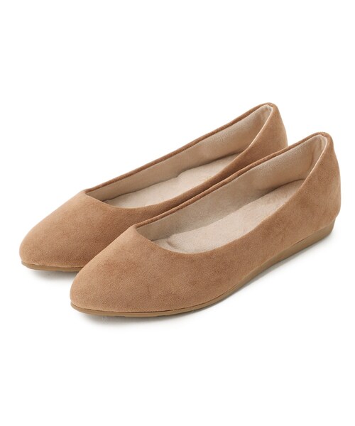 SHOO・LA・RUE（シューラルー）の「◆【人間工学】楽ちんフラットパンプス（その他シューズ・レディース・グリーン系その他5/イエロー系9/チャコール/ピンク系9/ベージュ系その他7/パープル系5/レンガ/ブラック/サンドベージュ/ブラウン系・25/40/45/30/35/50）」の3枚目の写真